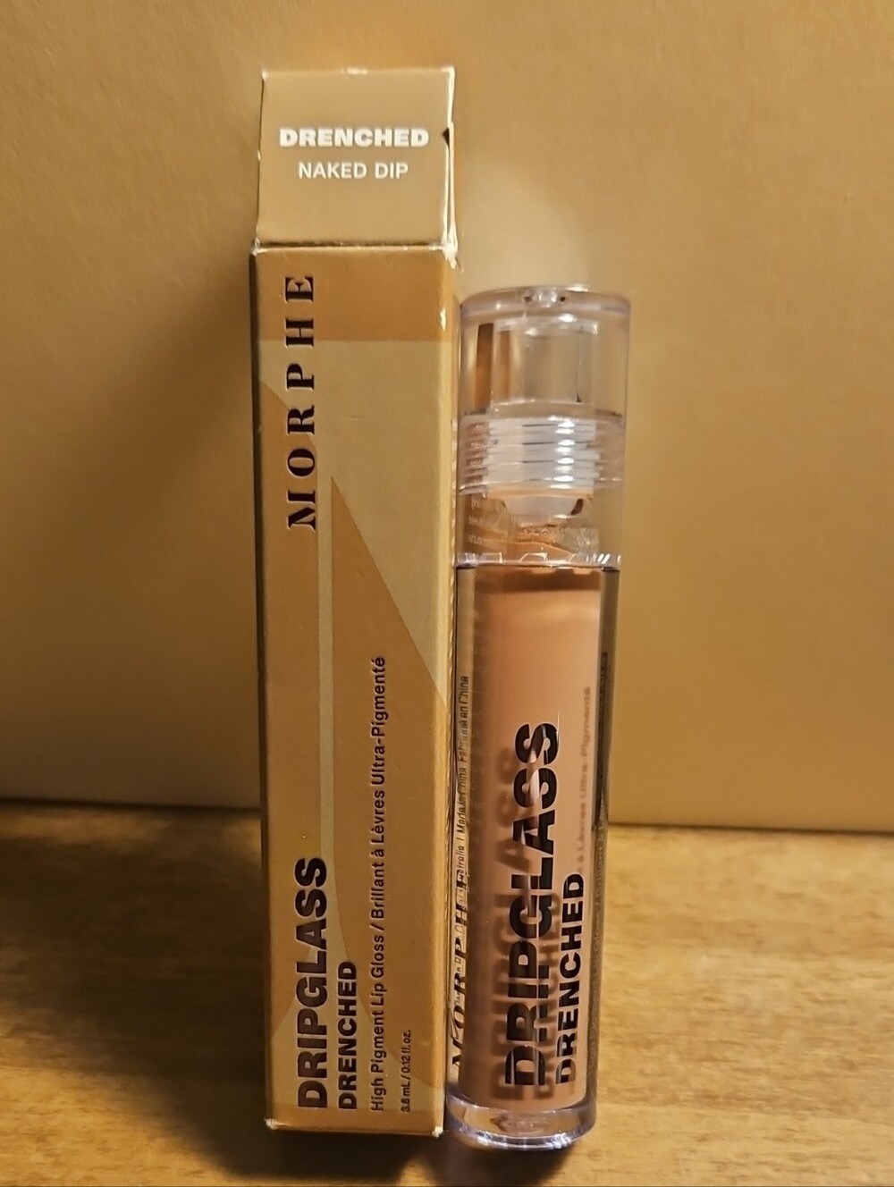 Morphe Dripglass Drenched Lip Gloss — Naked Dip Peachy Nude